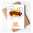 thumbnail image 1 of Boom Clouds Gaz Exclamation Merci Cartes Enveloppes Blanc Note, 1 of 3