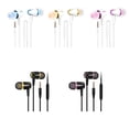 thumbnail image 4 of Monstrate Auriculares con cable en el oído Auriculares con cancelación de ruido Bolsillo portátil Correr Música Jugar Juegos TV Auriculares universales Cables de audio/vídeo Negro+Oro, 4 of 6