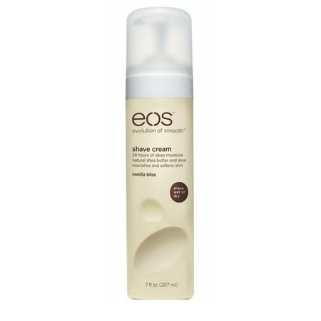 (2 pack) eos Ultra Moisturizing Shave Cream, Vanilla Bliss, 24 hours of deep moisture, 7 (Best Travel Shaving Cream)