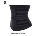 thumbnail image 2 of Worallymy Mujeres Cintura Fajas Corsé Chica Deportes Fitness Entrenador de cintura Soporte Cinturón de control del vientre Negro S Worallymy JD735807734, 2 of 7