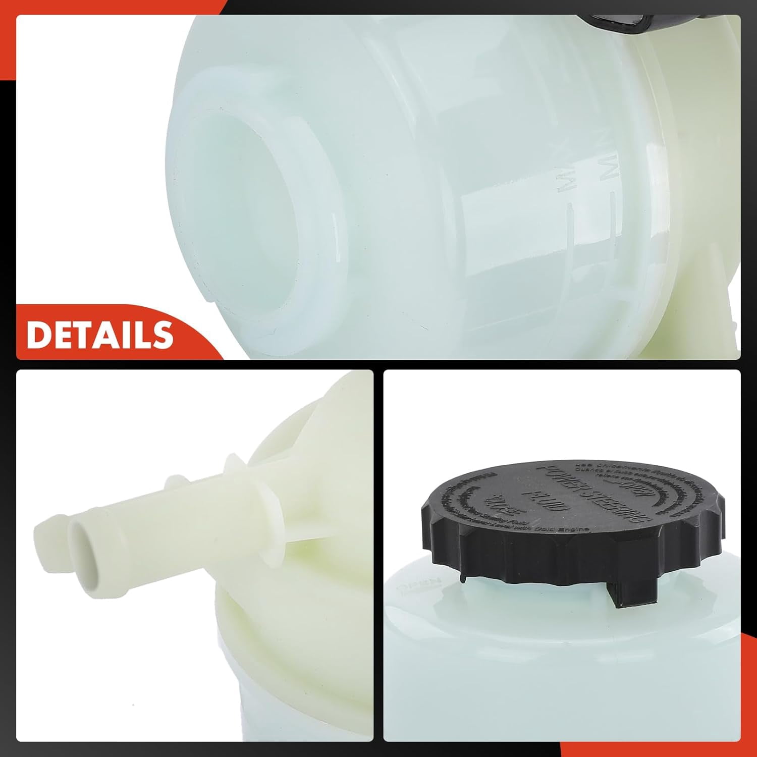 A-Premium Power Steering Reservoir/Tank with Cap & Bracket Compatible with Toyota Tundra 2000-2006, Sequoia 2001-2007, V8 4.7L