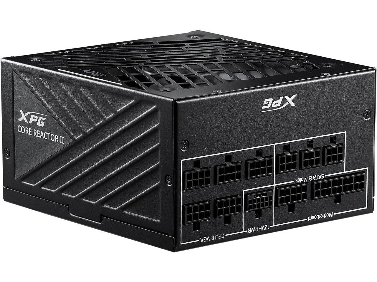 XPG Core Reactor II 1000W PCIE 5 & ATX 3.0 Power Supply - Full Modular - 80 Plus and Cybenetics GOLD Certified - 100% Japanese 105°C Capacitors (COREREACTORII1000G-BKCUS)