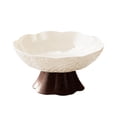thumbnail image 2 of Frutero decorativo con base, bandeja de frutas con base alta para decoración del hogar y aperitivos. M blanco, 2 of 9