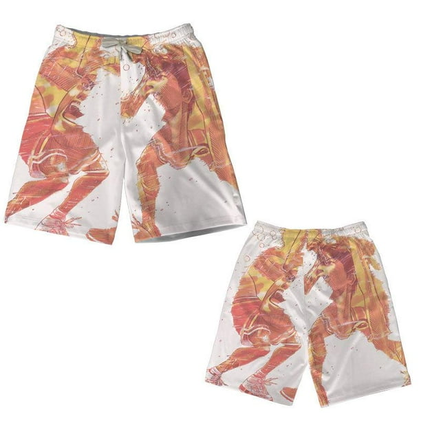 Mens Slam Master Printed Swim Trunk Short Funny Bathing Suit with Mesh