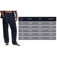 thumbnail image 5 of LVCBL Men's Summer Loose Casual Linen Long Trousers with Pockets Elastic Waist M-3XL, 5 of 5