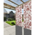thumbnail image 3 of nqOlkjepod Outdoor Curtains for Patio Waterproof, Boho Red Floral Outdoor Privacy Panels Grommet, Vintage Farmhouse Paisley Plant Leaf Blackout Outside Curtains for Porch/Cabana 54"x84", 1 Panel, 3 of 8