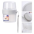 thumbnail image 3 of Fiambrera Bento de doble capa, 310+360 ml, contenedor de alimentos portátil para la escuela y la oficina (blanco), 3 of 4