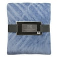 thumbnail image 1 of Textured Medium Blue Throw 50x60 Soft Plush Blanket, 1 of 2