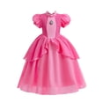 thumbnail image 2 of Disfraz de princesa BanKids, vestido con corona y guantes, pendientes, de 6 a 7 años, 2 of 6