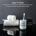 thumbnail image 3 of Jumpingount Lave con facilidad el baño que se lava la taza de la boca con las tazas modernas del almacenamiento del enjuague bucal que se lavan Cuerpo del baño negro, 3 of 6