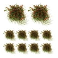 thumbnail image 3 of TISHITA 10Pcs Miniature Grass Tuft Model for Sand Table Trains Railroad Scenery Model Red, 3 of 7