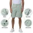 thumbnail image 3 of Men's Hiking Cargo Shorts Outdoor Travel Shorts for Men with Multi Pocket for Fishing Camping Casual Golf Grey green 34, 3 of 7