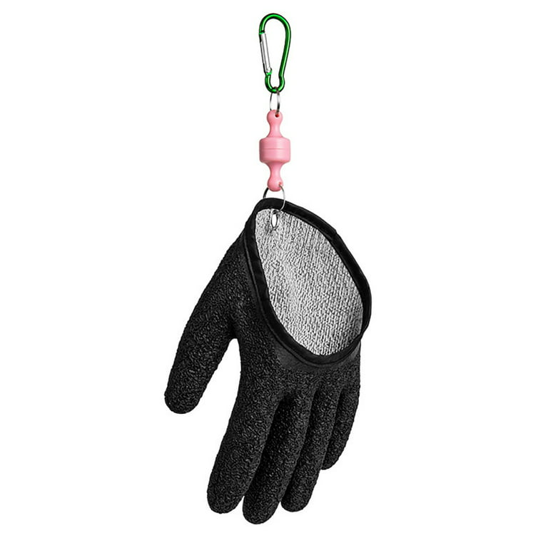 Fishing Puncture Proof Gloves with Magnet Release Waterproof Fish Landing Catching  Glove Professional 