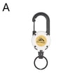 thumbnail image 1 of Heavy Duty Retractable Pull Badges ID Reel Carabiner Wire Ro Chain Key P1X3 Z7J7, 1 of 9