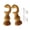 Log color, variant on NEXAVKPR Classical Wood Curtain Bracket Pair Round Base Support Pair for 28mm Window Rod