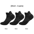 thumbnail image 3 of 3 pares de calcetines baloncesto deporte transpirable hombre agarre antideslizante (corto) negro, 3 of 5