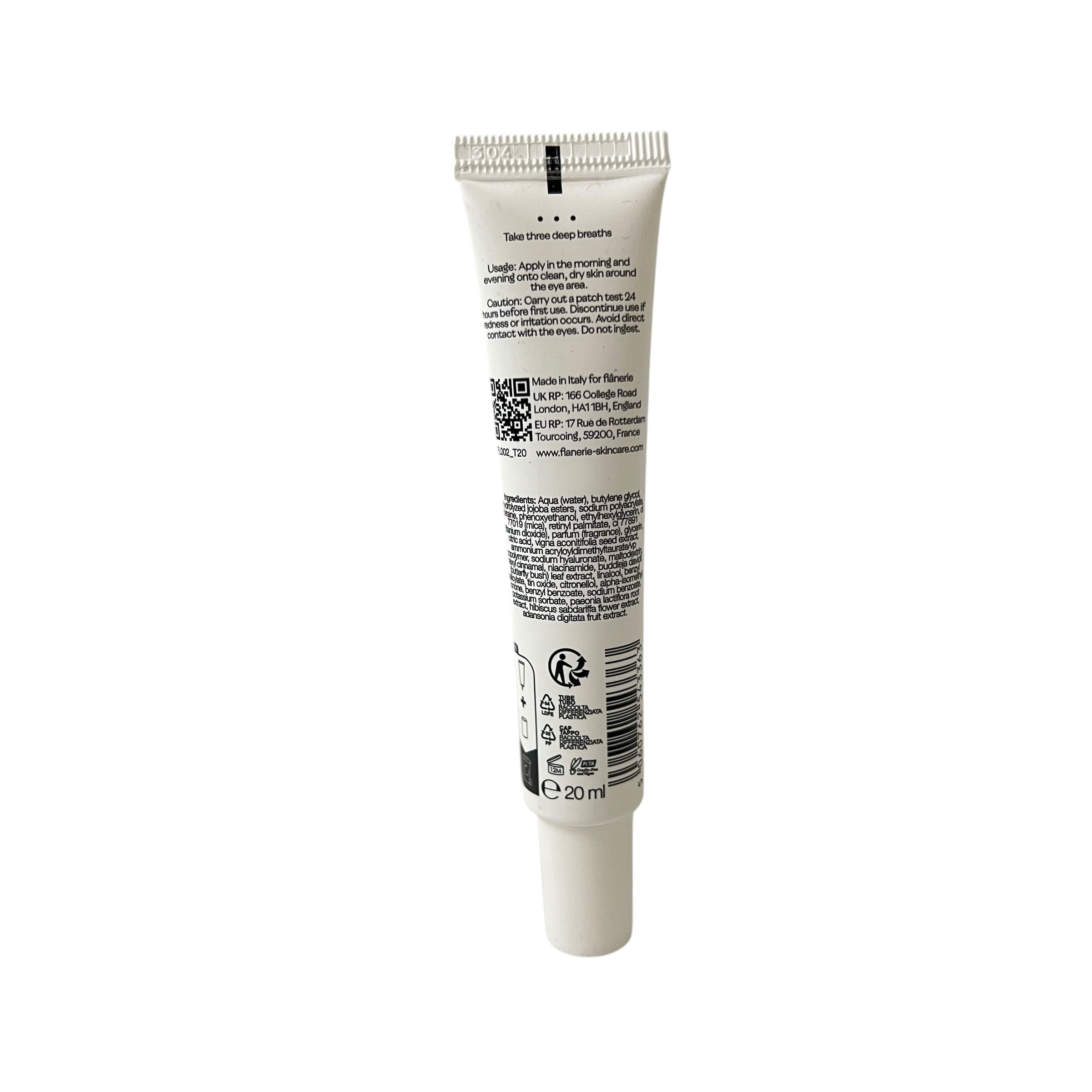 Flanerie Wild Jasmine Hyaluronic Dark Circles Relief & Uplift Eye Serum 0.68 fl oz