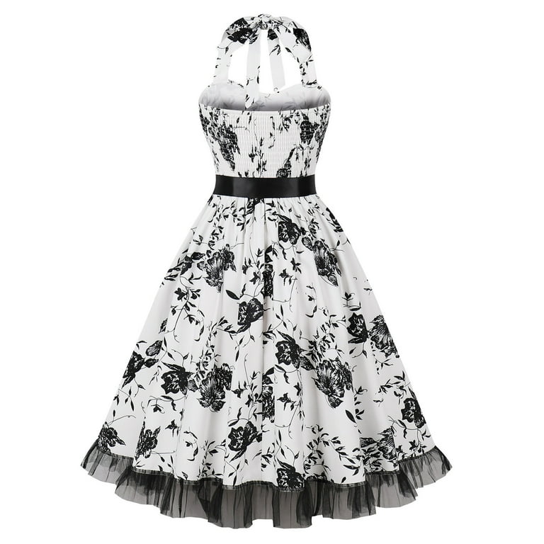 Nmnitkp Casual Sundress for Women Party Wedding Dress Halter Retro Vintage Cocktail Dresses 2025 Summer Dress - Walmart.com Nmnitkp Casual Sundress for Women Party Wedding Dress Halter Retro Vintage Cocktail Dresses 2025 Summer Dress - Walmart.com