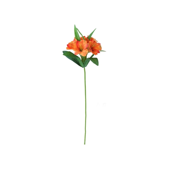 Ohufall 19.29In 6 Head Trumpet Artificial Flowers Fake Flowers Home Decor Wedding Office Table Vase Centerpieces