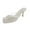 White, variant on IROINNID Womens Slippers,Casual Comfortable Set Toe High Heel Square Toe Sandals Slippers