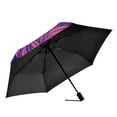 thumbnail image 2 of Floral Pattern in Pink and Purple Folding Umbrella UV50+ Waterproof Sun Protection Auto Open Close Compact Fiberglass Frame, 2 of 8