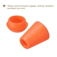 thumbnail image 4 of Unique Bargains 20Pack Plastic Cord Lock Bell End Stopper Cord End Lock Rope Fastener, Orange, 4 of 5