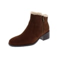 thumbnail image 5 of Kenneth Cole Reaction Womens Salt Zip Cozy Suede Ankle Booties, 5 of 5