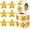 Sparkly Gold, variant on 1500 PCS Holographic Star Stickers for Kids Reward, Self Adhesive Foil Colorful Star Stickers for Behavior Chart, Student Planner and School Classroom Teacher Supplies (1" Each)