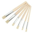 thumbnail image 4 of Cepillo 6pcs Pincel de Madera Pinceles Ergonímicos Pincel de Plantilla Pinta Pintas Pinceles de Cerdas para Acuarela Pinta Artesanía de Bricolaje, 4 of 7