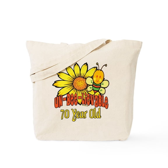 CafePress - Unbelievable 70Th Birthday - Unisex Canvas Tote Bag, Beige, 1-Piece