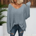 thumbnail image 2 of Sweaters for Women Fall Sweaters for Women Casual Oversized Pullover Sweater Soft Long Sleeve Crewneck Knit Top for Fall Winter Comfort Wear Cozy Loungewear, 2 of 5