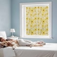 thumbnail image 3 of Farmhouse Daisy Window Privacy Film, Spring Watercolor Yellow White Floral Beige Static Cling UV Sun Blocking Tint Film Heat Control Windows Films for Bedroom Bathroom, Window Stickers 17.7"x39.3", 3 of 7