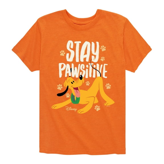 Disney Classics - Cats & Dogs - Stay Pawsitive - Toddler And Youth Short Sleeve Graphic T-Shirt
