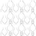 thumbnail image 3 of Metal Fastenings for Glass Can 10Pcs Silver with Stainless Steel Design, 3 of 4