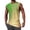 Tops-A842Green, variant on Gamivast Mens Sleeveless Shirts Dip Dye Gradient Look Casual Shirts Round Neck Loose Fit T-Shirts Soft Comfortable Summer Daily Wear Vest