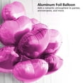 thumbnail image 4 of 10 globos de aluminio con forma de corazón de 25 cm para decoración de fiestas, bodas y cumpleaños (rosa rojo), 4 of 6