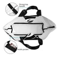 thumbnail image 4 of Balery Abstract Black White Swirls Bolsa Tote Estilo Estético con Cremalleras, Bolsa de Hombro, Bolsa de Compras Grande y Plegable, 4 of 8