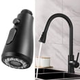 thumbnail image 1 of Black Shower Tap Faucet Pull Out Spray Head Replacement Kitchen Mixer Spare, 1 of 10