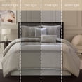 thumbnail image 5 of Lanco Emma Floral 6-Piece Comforter Set, Grey, California King, Fill Polyester, Geometric, 5 of 7