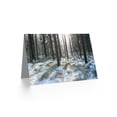 thumbnail image 2 of Birthday Painting Winter Forest Floor Greetings Card Plus Envelope Blank inside, 2 of 3