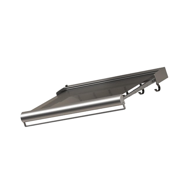 Tendedero de pared Soledad para ropa con red y barra para colgar