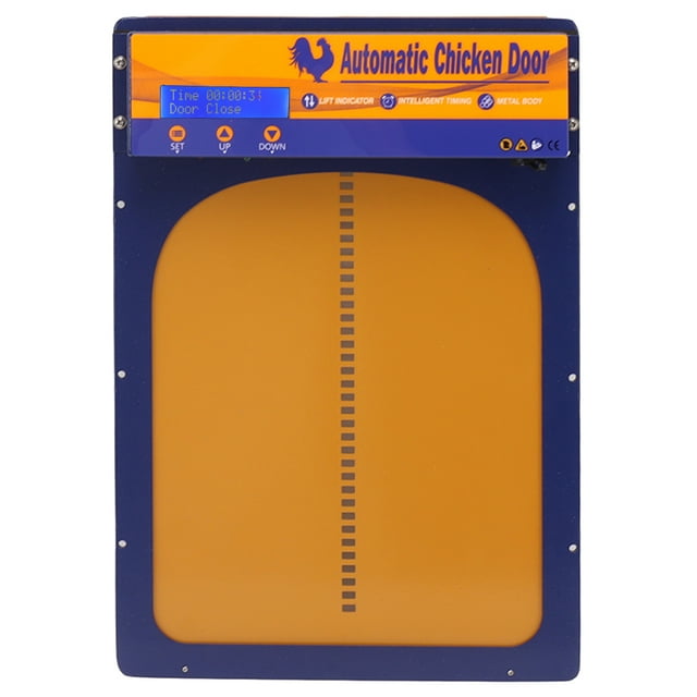 Automatic Chicken Coop Door, Automatic Door Opener For Chicken Coop With Timer, LED Display, Automatic On And Off Of Chicken Door In The Morning And Evening, Battery Powered