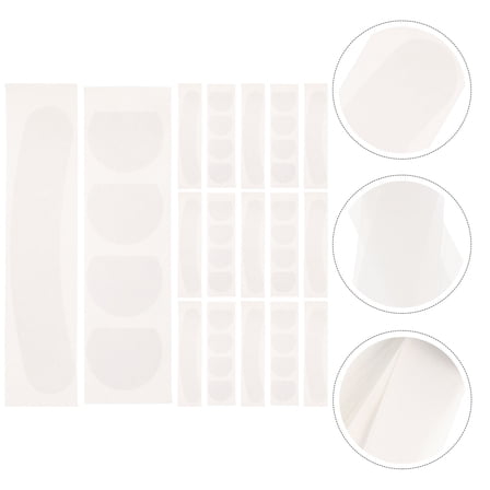 COSMOBETTY 100Pcs White Double Sided Clothing Tapes for Daily Use 3.3X0.9in