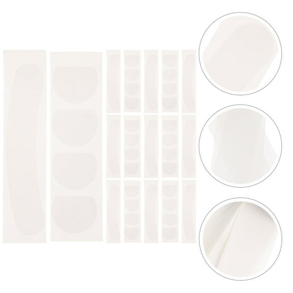 COSMOBETTY 100Pcs White Double Sided Clothing Tapes for Daily Use 3.3X0.9in