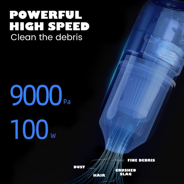 Handheld Vacuum Cleaner Cordless 9000PA 100W Portable Lightweight Hand