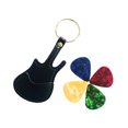 thumbnail image 2 of Estuche de almacenamiento de púas de guitarra CUTICAT cuero PU llavero Soporte para guitarra clásica eléctrica negro, 2 of 8