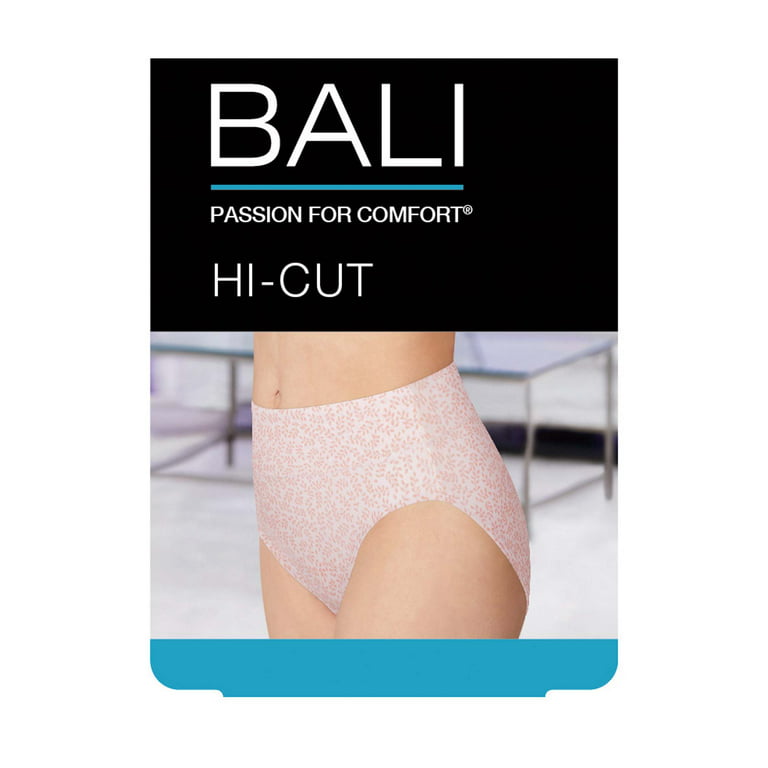 Bali Passion for Comfort Hi-Cut Panty White 6 Women's