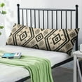 thumbnail image 2 of Boho Long Body Pillow Cover – Soft & Breathable Ethnic Fabric, Hidden Zipper, 20"x54", Stylish Abstract Tribal Print – Gift for Side Sleepers, Pregnancy, Home Decor, 2 of 5
