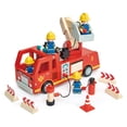 thumbnail image 1 of Camión de bomberos de juguete Tender Leaf Toys, camión de bomberos con bomberos, 1 of 5