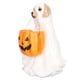 thumbnail image 3 of Estatua de perro fantasma de Halloween, adorno de perro de calabaza de resina, linda figura de perro fantasma espeluznante para interior y exterior, 3 of 10
